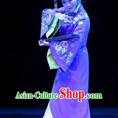 Chinese Ping Opera Qing Dynasty Hostess Costumes Apparels and Headdress Ji Yin Chuan Qi Traditional Pingju Opera Widow Leng Yuefang Dress Young Female Garment