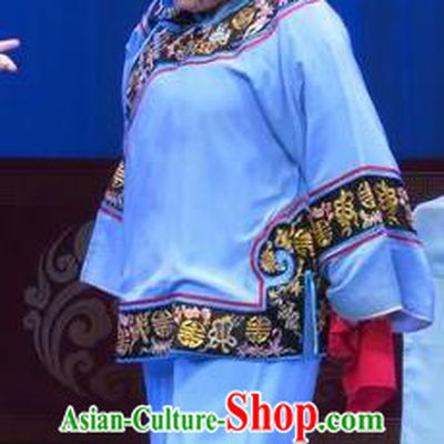 Chinese Ping Opera Elderly Woman Costumes Apparels and Headpieces The Beautiful Courtesan Traditional Pingju Opera Procuress Dress Garment