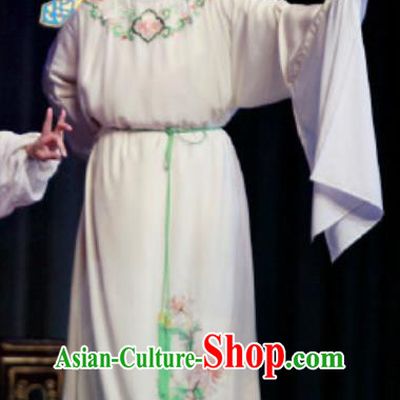 Chinese Yue Opera Young Male Apparels The Wrong Red Silk Shaoxing Opera Scholar Xiaosheng Costumes Garment and Hat
