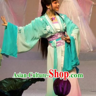 Chinese Shaoxing Opera Hua Tan Lin Wuchen Blue Dress Garment The Legend of Pearl Zhen Zhu Chuan Qi Yue Opera Costumes Young Male Apparels and Hair Jewelry