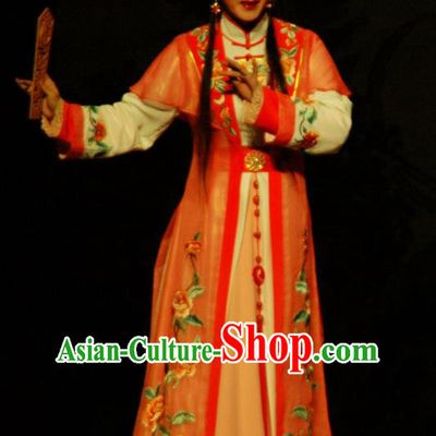 Chinese Shaoxing Opera Hua Tan Dress and Headpieces Yue Opera Tan Chun Actress Apparels Noble Lady Garment Costume