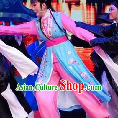 A Bride For A Ride Chinese Shaoxing Opera Hua Tan Apparels Costume and Headpieces Yue Opera Young Female Garment Dress