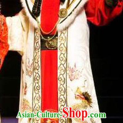 Chinese Yue Opera Emperor Dao Apparels Costumes and Headwear Shaoxing Opera The Desolate Palace of Liao Ethnic King Garment