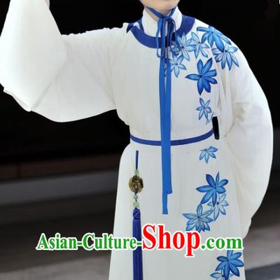 Liu Yong Chinese Yue Opera Young Male Role Xiao Sheng Garment and Hat Shaoxing Opera Scholar Poet Apparels Costumes