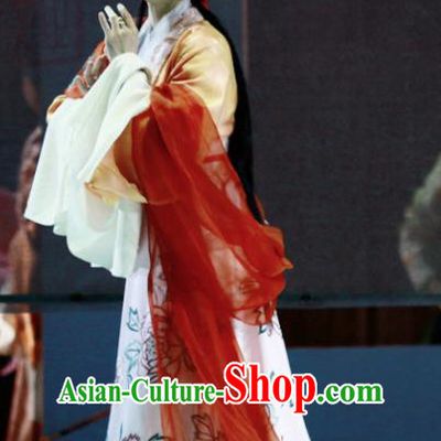 Chinese Shaoxing Opera Young Female Dress and Headdress Liu Yong Yue Opera Hua Tan Geisha Garment Costumes Apparels