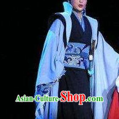 Chinese Yue Opera Chu King Xiang Yu Apparels Takefu Martial Male Costumes and Headwear Shaoxing Opera Yu Beauty Wusheng Garment Clothing