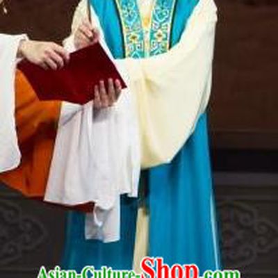 Li Mei Yue Chinese Yue Opera Scholar Costumes and Headwear Shaoxing Opera Xiaosheng Yan Wenmin Young Man Garment Apparels