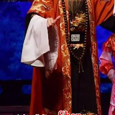 Li Mei Yue Chinese Yue Opera Elderly Male Clothing and Hat Shaoxing Opera Garment Laosheng Official Apparels Costumes