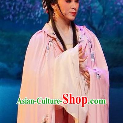 Chinese Shaoxing Opera Hua Tan Wang Lanying Dress Garment and Headpieces He Wenxiu Yue Opera Actress Apparels Costumes