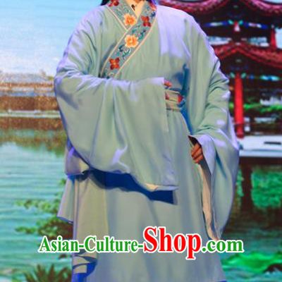 He Wenxiu Chinese Yue Opera Xiaosheng Garment Costumes and Headwear Shaoxing Opera Young Male Livehand Apparels