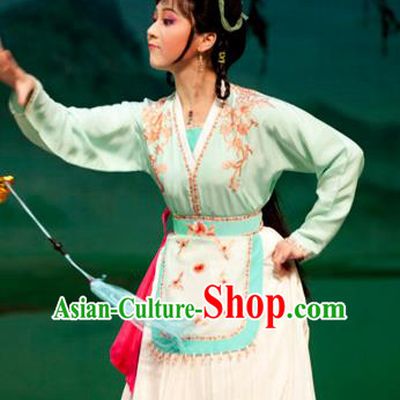 Emperor and the Village Girl Chinese Shaoxing Opera Xiaodan Dress Costumes and Headpieces Young Female Garment Yue Opera Country Lady Apparels