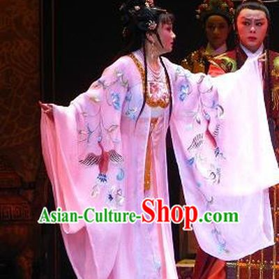 Chinese Shaoxing Opera Court Lady Dress and Headdress Butterfly Love Monk Yue Opera Hua Tan Garment Imperial Consort Xiang Ning Apparels Costumes