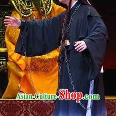 Chinese Yue Opera Xiaosheng Butterfly Love Monk Apparels Costumes and Headwear Shaoxing Opera Young Male Zhen Ru Garment