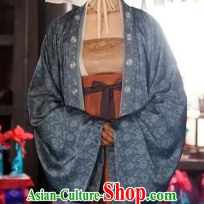 Chinese Song Dynasty Young Female Historical Costumes and Hat Drama Serenade of Peaceful Joy Ancient Noble Dame Dress Apparels