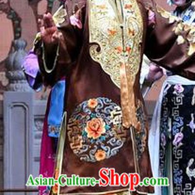 Chinese Beijing Opera Dame Apparels Costumes and Headdress Tell On Sargam Traditional Peking Opera Pantaloon Dress Elderly Woman Garment