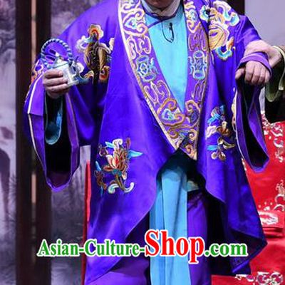 Tell On Sargam Chinese Peking Opera Rich Childe Garment Costumes and Headwear Beijing Opera Fool Male Dai Da Apparels Clothing