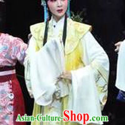 Chinese Beijing Opera Imperial Consort Apparels Costumes and Headdress Ru Ji Traditional Peking Opera Diva Dress Young Female Garment
