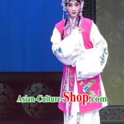 Chinese Ping Opera Young Beauty Apparels Costumes and Headpieces Traditional Pingju Opera Lv Bu And Diao Chan Hua Tan Diva Dress Garment