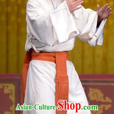 Tao Hua Cun Chinese Peking Opera Old Man Garment Costumes and Headwear Beijing Opera Elderly Servant Apparels Clothing