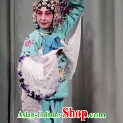 Chinese Ping Opera Xiaodan Zhao Suqin Apparels Costumes and Headpieces Traditional Pingju Opera San Jie Lie Young Lady Dress Garment