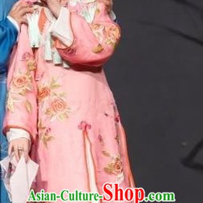 Chinese Beijing Opera Young Female Apparels Costumes and Headdress Jin Lv Qu Traditional Peking Opera Hua Tan Dress Actress Yun Ji Garment