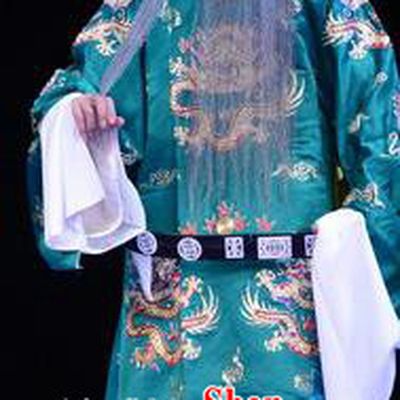 Da Song Zhong Yi Zhuan Chinese Ping Opera Laosheng Garment Costumes and Headwear Pingju Opera Minister Official Apparels Clothing