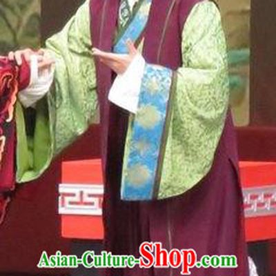 Chinese Ping Opera Dame Apparels Costumes and Headpieces Southeast Fly the Peacocks Traditional Pingju Opera Elderly Woman Dress Garment