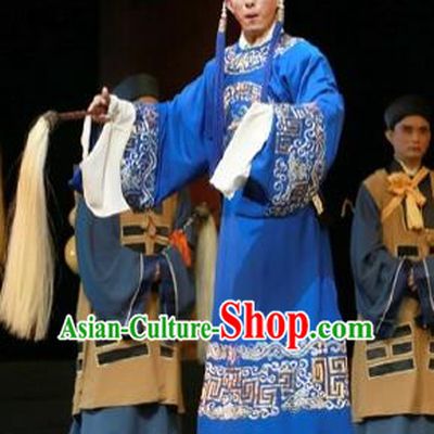 Chinese Ping Opera Xiaosheng Apparels Palm Civet for Prince Costumes and Headwear Pingju Opera Eunuch Chen Lin Clothing