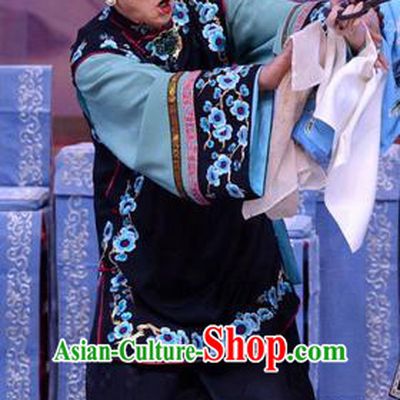 Chinese Beijing Opera Elderly Female Apparels Costumes and Headdress Han Yuniang Traditional Peking Opera Laodan Dress Pantaloon Garment