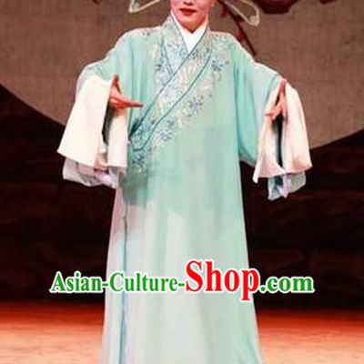 On A Wall and Horse Chinese Peking Opera Scholar Garment Costumes and Headwear Beijing Opera Xiaosheng Apparels Niche Pei Shaojun Clothing