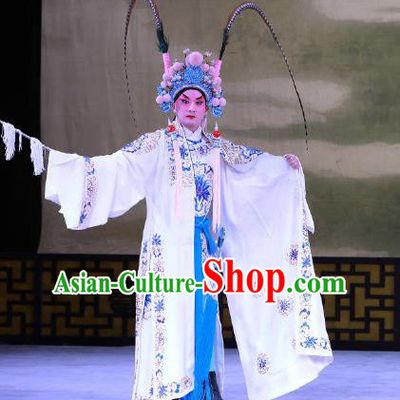 Jiu Jiang Kou Chinese Peking Opera Takefu Hua Yunlong Garment Costumes and Headwear Beijing Opera Apparels Martial Male Clothing