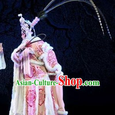 Chinese Beijing Opera Tao Ma Tan Apparels Yue Zhao Sai Bei Costumes and Headdress Traditional Peking Opera Female General Dress Garment