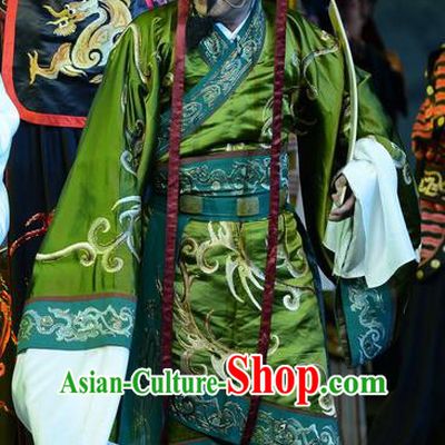Qu Yuan Chinese Peking Opera Treacherous Official Zhang Yi Garment Costumes and Headwear Beijing Opera Chancellor Apparels Clothing