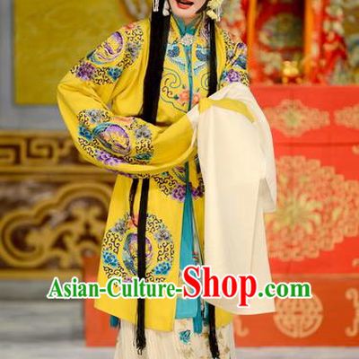 Chinese Beijing Opera Empress Apparels He Hou Ma Dian Costumes and Headpieces Traditional Peking Opera Young Female Dress Queen Garment