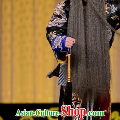 Hong Yang Dong Chinese Peking Opera Jing Role Garment Costumes and Headwear Beijing Opera Apparels Martial Male Jiao Zan Takefu Clothing