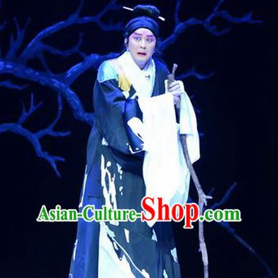 Su Qin Chinese Peking Opera Political Strategists Garment Costumes and Headwear Beijing Opera Young Man Apparels Scholar Clothing