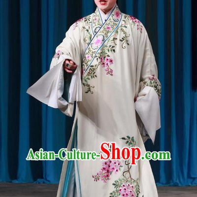 Shi Wen Hui Chinese Peking Opera Scholar Gu Ziyu Garment Costumes and Headwear Beijing Opera Young Male Apparels Gifted Youth Clothing