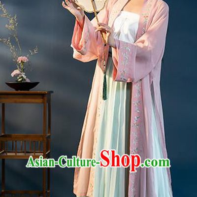 Chinese Song Dynasty Nobility Lady Historical Costumes Ancient Royal Princess Hanfu Dress Traditional Garment Apparels for Women