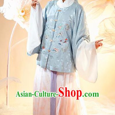 Chinese Ancient Patrician Female Hanfu Dress Garment Traditional Ming Dynasty Royal Princess Historical Costumes Court Lady Apparels Complete Set