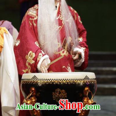 Zhao Tuo Chinese Peking Opera Na Yue King Garment Costumes and Headwear Beijing Opera Laosheng Apparels Lord Clothing