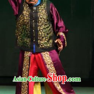 Inspector And Prince Chinese Peking Opera Soldier Garment Costumes and Headwear Beijing Opera Bodyguard Apparels Takefu Clothing