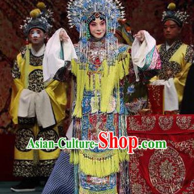 Chinese Beijing Opera Imperial Concubine Apparels Zhai Ying Hui Costumes and Headpieces Traditional Peking Opera Hua Tan Ru Ji Dress Court Woman Garment