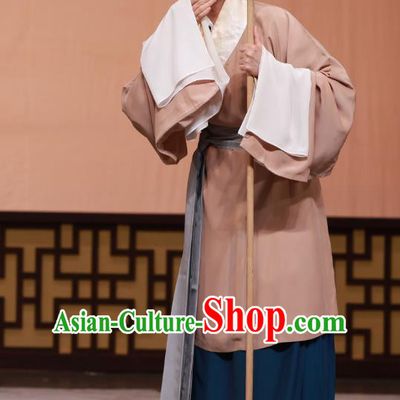 Chinese Beijing Opera Elderly Female Apparels Chun Gui Meng Costumes and Headpieces Traditional Peking Opera Old Woman Dress Garment