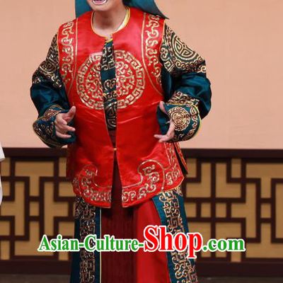 Chun Gui Meng Chinese Peking Opera Runners Garment Costumes and Headwear Beijing Opera Wusheng Apparels Takefu Clothing