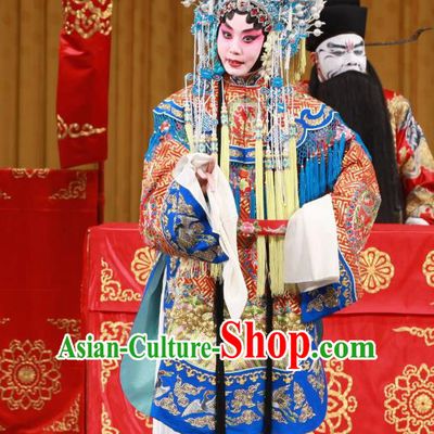 Chinese Beijing Opera Hua Tan Diao Chan Apparels White Gate Tower Costumes and Headpieces Traditional Peking Opera Actress Dress Young Female Garment