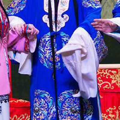 Chinese Beijing Opera Hua Tan Apparels Daming Prefecture Costumes and Headpieces Traditional Peking Opera Goddess Blue Dress Actress Garment
