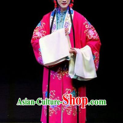Chinese Beijing Opera Hua Tan Apparels Shen Tou Ci Tang Costumes and Headpieces Traditional Peking Opera Young Female Dress Bride Xue Yan Garment