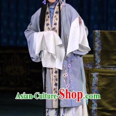 Chinese Beijing Opera Young Woman Apparels Sang Yuan Ji Zi Costumes and Headpieces Traditional Peking Opera Dan Role Dress Garment