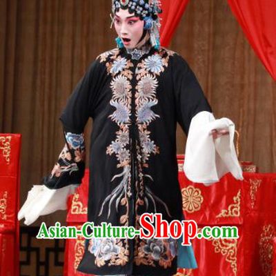 Chinese Beijing Opera Distress Woman Apparels Jiang You Guan Costumes and Headpieces Traditional Peking Opera Hua Tan Dress Young Mistress Garment
