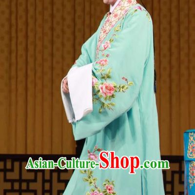 Hua Tian Cuo Chinese Peking Opera Scholar Bian Ji Garment Costumes and Headwear Beijing Opera Xiaosheng Niche Apparels Young Male Clothing